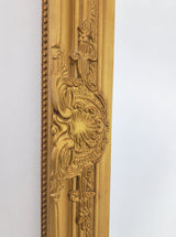 French Provincial Ornate Mirror - Country Gold - Small 80cm x 110cm - Top-Down View