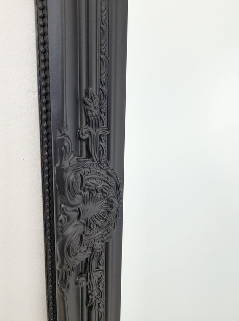 French Provincial Ornate Mirror - Black - Small 80cm x 110cm, image 3