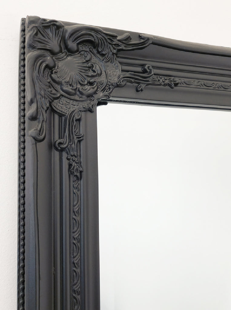 French Provincial Ornate Mirror - Black - Small 80cm x 110cm, image 5