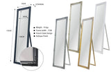 French Provincial Ornate Mirror - Gold - Free Standing 50cm x 170cm