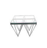 Pinnacle Silver Side Table