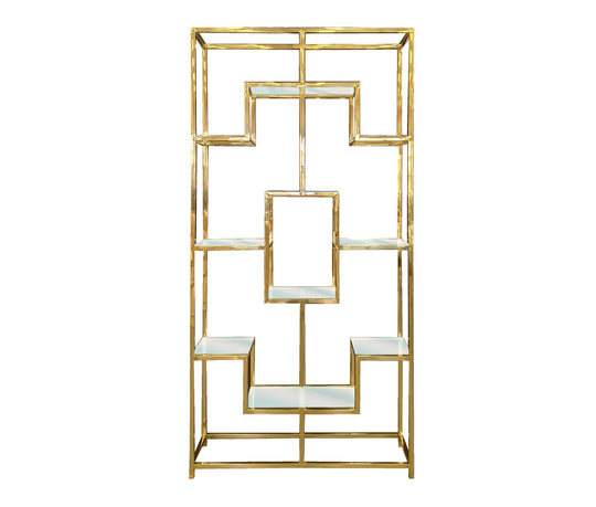 Nelson Bookcase / Shelving - Gold