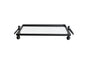 Eliza Small Rectangle Iron Mirror Tray with Handles - Black