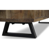 Begonia Buffet Sideboard Table 170cm 2 Door 3 Drawer Mango Wood Unique Furniture - Rear View