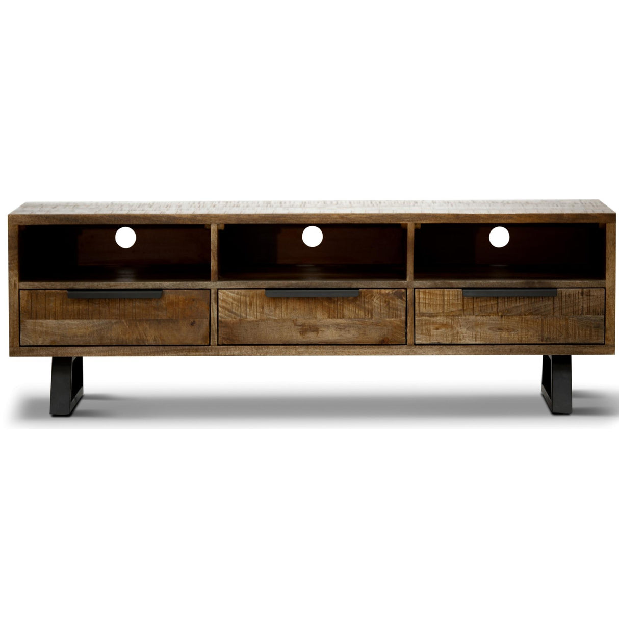 Begonia ETU Entertainment TV Unit 150cm 3 Drawer Mango Wood Unique Furniture