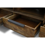 Begonia ETU Entertainment TV Unit 150cm 3 Drawer Mango Wood Unique Furniture - Rear View