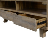 Stony 150cm ETU Entertainment TV Unit with Concrete Top - Grey - Front View