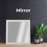 Foxglove Dresser Mirror Vanity Dressing Table Mountain Ash Wood Frame - White - Front View