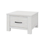 Foxglove Lamp Table 60cm Coffee Side Laptop Desk Bedside Sofa End - White - Low Angle