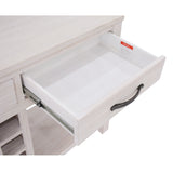 Foxglove Sideboard Buffet Wine Cabinet Bar Bottle Wooden Storage Rack - White - Low Angle