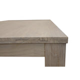Foxglove Dining Table 150cm Solid Mt Ash Wood Home Dinner Furniture - White - Rear View