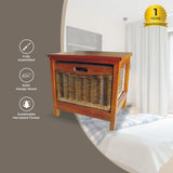 Hyssop Bedside 1 Chest of Drawers Cane Bedroom Kitchen Bathroom Storage Cabinet - Top-Down View