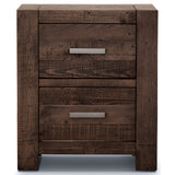 Catmint Set of 2 Bedside Table Tallboy Bedroom Furniture Package Set Grey Stone - 45-Degree Angle