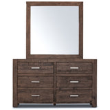 Catmint Dresser Mirror Vanity Dressing Table Solid Pine Wood Frame - Grey Stone - 45-Degree Angle