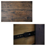 Catmint Dresser Mirror 6 Chest of Drawers Tallboy Storage Cabinet - Grey Stone - Close-Up Angle