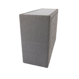 Molly Dresser Mirror 6 Chest of Drawers Bedroom Storage Cabinet - Light Grey - Rear View