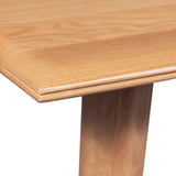 Emilio 7pc 180cm Dining Table Set Fabric Chair Solid Ash Wood Oak - 45-Degree Angle