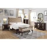 Scarlet Antique 2pc Bedside Table Dresser Solid Wood Chest of Drawers Nightstand - Front View