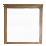 Jade Dresser Mirror Vanity Dressing Table Solid Wood Frame - Natural - Front View