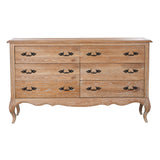 Bali 4pc Set 2 Bedside Dresser Mirror Storage Cabinet Side End Table Oak - Rear View