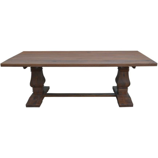 Florence Dining Table 230cm French Provincial Pedestal Solid Timber Wood