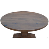 Florence Round Dining Table 135cm French Provincial Pedestal Solid Timber Wood - 45-Degree Angle