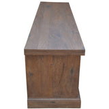 Florence ETU Entertainment TV Unit 180cm 2 Drawer Solid Mango Timber Wood - Close-Up Angle