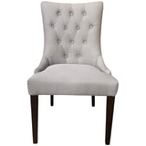 Florence Set of 6 Fabric Dining Chair French Provincial Solid Timber Wood - Front View