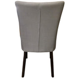 Florence Set of 6 Fabric Dining Chair French Provincial Solid Timber Wood - 45-Degree Angle