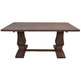 Florence 9pc High Dining Table Set 200cm 8 Fabric Chair French Provincial - Front View