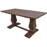 Florence 9pc High Dining Table Set 200cm 8 Fabric Chair French Provincial - Side View