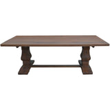 Florence 9pc Dining Table Set 230cm 6 Fabric 2 Carver Chair French Provincial - Front View