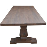 Florence 9pc Dining Table Set 230cm 6 Fabric 2 Carver Chair French Provincial - Side View