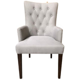 Florence 9pc Dining Table Set 230cm 6 Fabric 2 Carver Chair French Provincial - Rear View