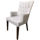 Florence 9pc Dining Table Set 230cm 6 Fabric 2 Carver Chair French Provincial - Close-Up Angle