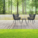 Cairns 3pc Outdoor Sofa Set Lounge 2 Chair - Front View