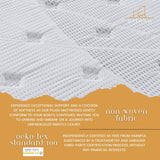 Cloud Dreams Queen Size Pocket Spring Luxury Plush Top 28cm Mattress - Low Angle