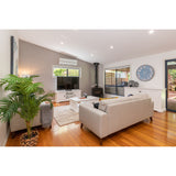 Laelia ETU Entertainment TV Unit 160cm 2 Door Solid Acacia Wood Coastal - White - Front View