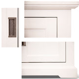 Laelia ETU Entertainment TV Unit 160cm 2 Door Solid Acacia Wood Coastal - White - Close-Up Angle