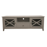 Daisy ETU Entertainment TV Unit 170cm Solid Acacia Wood Hampton - White - Side View