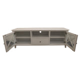 Daisy ETU Entertainment TV Unit 170cm Solid Acacia Wood Hampton - White - 45-Degree Angle