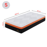 Heavenly Single Size Memory Foam Medium-Firm Feel 31cm Mattress - Top-Down View