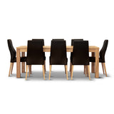 Rosemallow Dining Table 210cm 8 Seater Parquet Top Solid Messmate Timber Wood - Rear View
