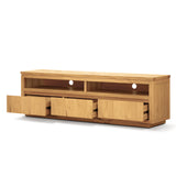 Rosemallow ETU Entertainment TV Unit 185cm 3 Drawer Solid Messmate Timber Wood - Top-Down View