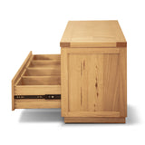 Rosemallow ETU Entertainment TV Unit 235cm 4 Drawer Solid Messmate Timber Wood - 45-Degree Angle