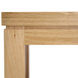 Rosemallow Coffee Table 130cm Parquet Top Solid Messmate Timber Wood - Natural - 45-Degree Angle
