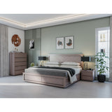 Rosemallow 2pc Bedside Table 2 Drawers Storage Cabinet Nightstand End Tables - Side View