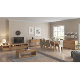 Rosemallow 7pc Dining Set 180cm Table 6 Black PU Chair Solid Messmate Timber - Front View