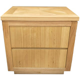 Rosemallow 4pc King Bed Frame Bedroom Suite Timber Bedside Tallboy Package Set - 45-Degree Angle