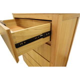 Rosemallow 4pc King Bed Frame Bedroom Suite Timber Bedside Tallboy Package Set - Close-Up Angle